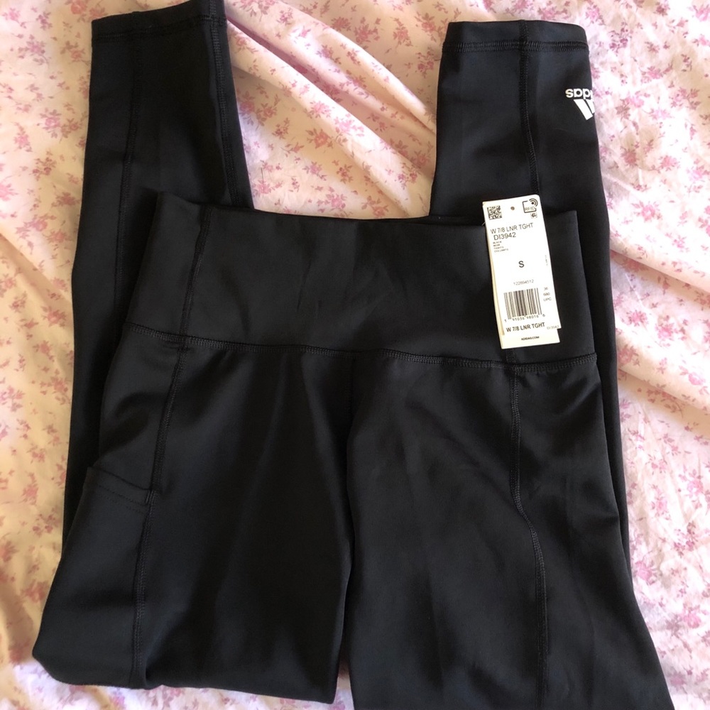 NWT Adidas Black Dri Fit Leggings!